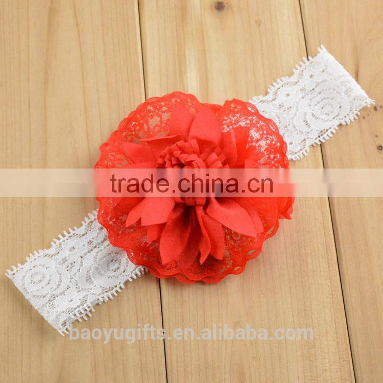 Hot Scolour 10PC Babys Headband Hairband Elastic Wave Point Bowknot Photography