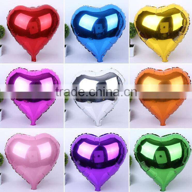 Metallic Heart shape helium Inflatable Foil Balloons party Decoration Foil Balloons wholesale