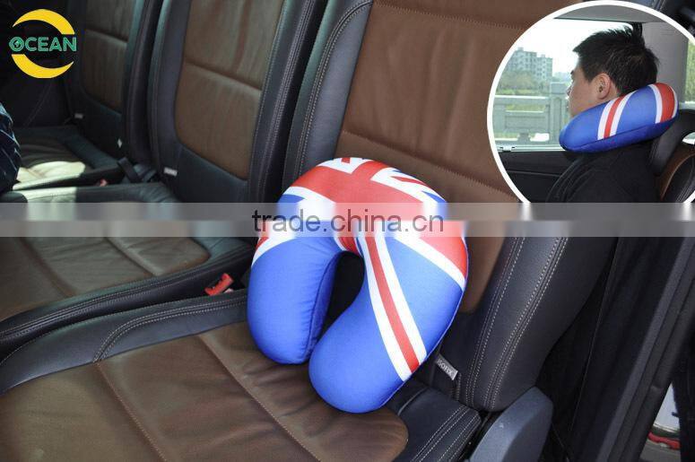 UK Flag U Shape Neck Pillow with High Quality PP Cotton