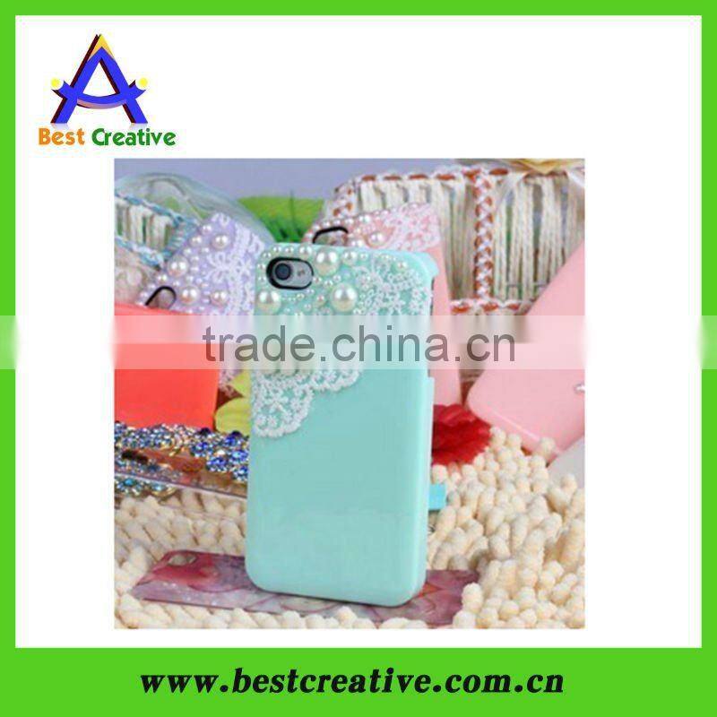 jewelry case for iphone lovely case for iphone 4g with lace