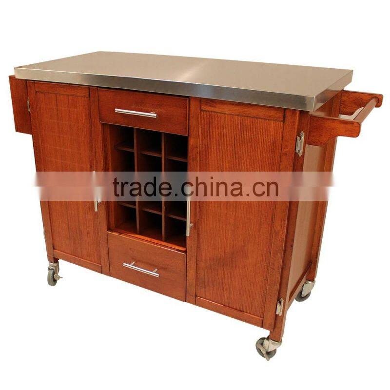 Top Promotional Hotel Bamboo Dining Trolley
