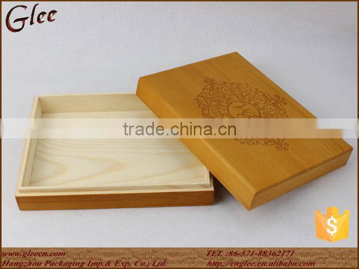 decorative wooden book box,pine box