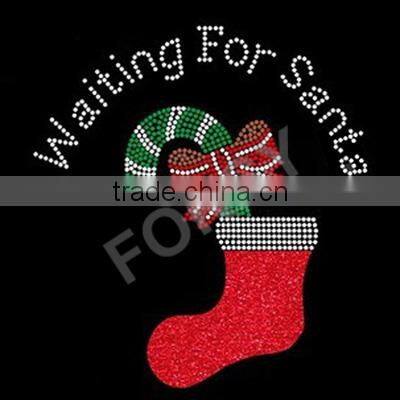 happy rhinestone hot fix motif iron on for kids garment