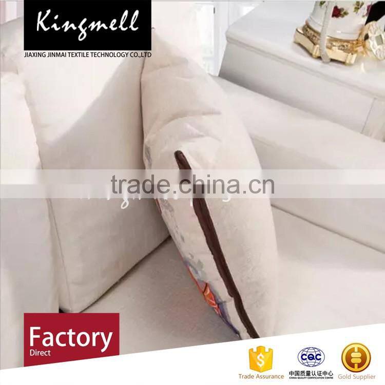 Custom cute cat digital printed linen cartoon pillow