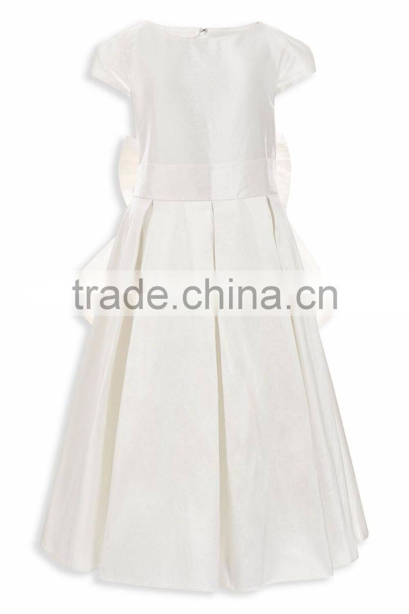 Child Bow Ivory Premium Bridesmaid Wedding Dress HSD8133