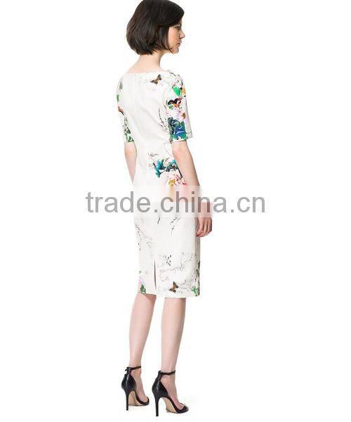 HD-D98 hot design women floral cheongsam/party ladies lace dress
