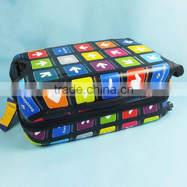 150704f Print Luggage Women Travel suitcase ABS PC Universal Wheels suitcase inventory