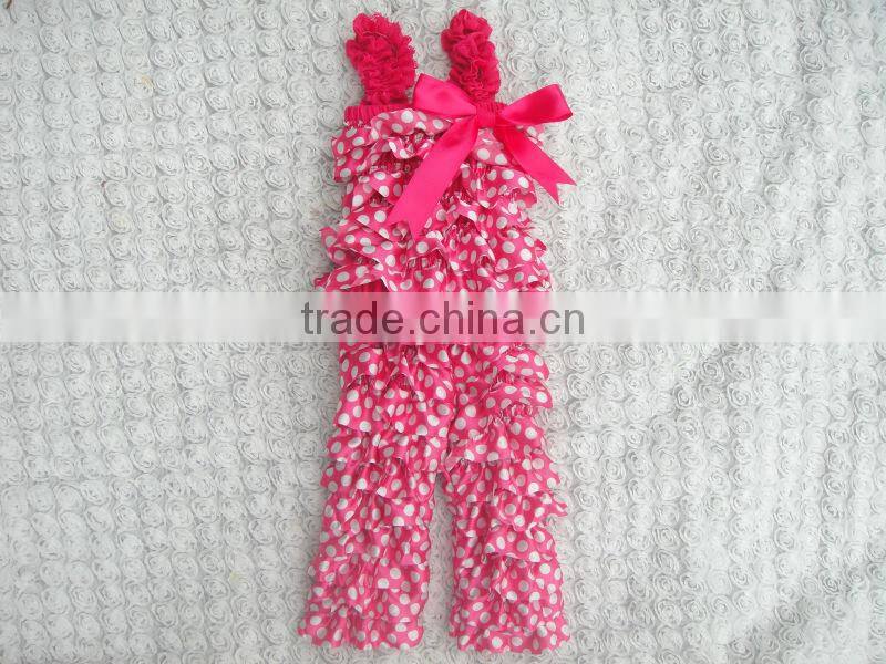 2014 Kid's clothes set baby christmas party outfit sleeveless baby top and stripes ruffle pant made in China