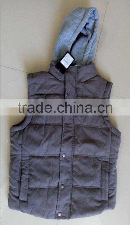 Fleece hoodies men waistcoats winter vest