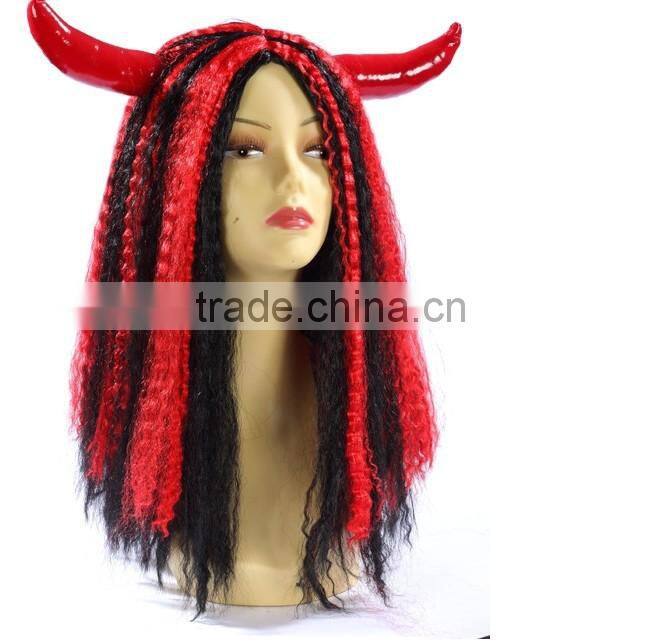 2014 new desig for adult party wig,clown wig,football wig