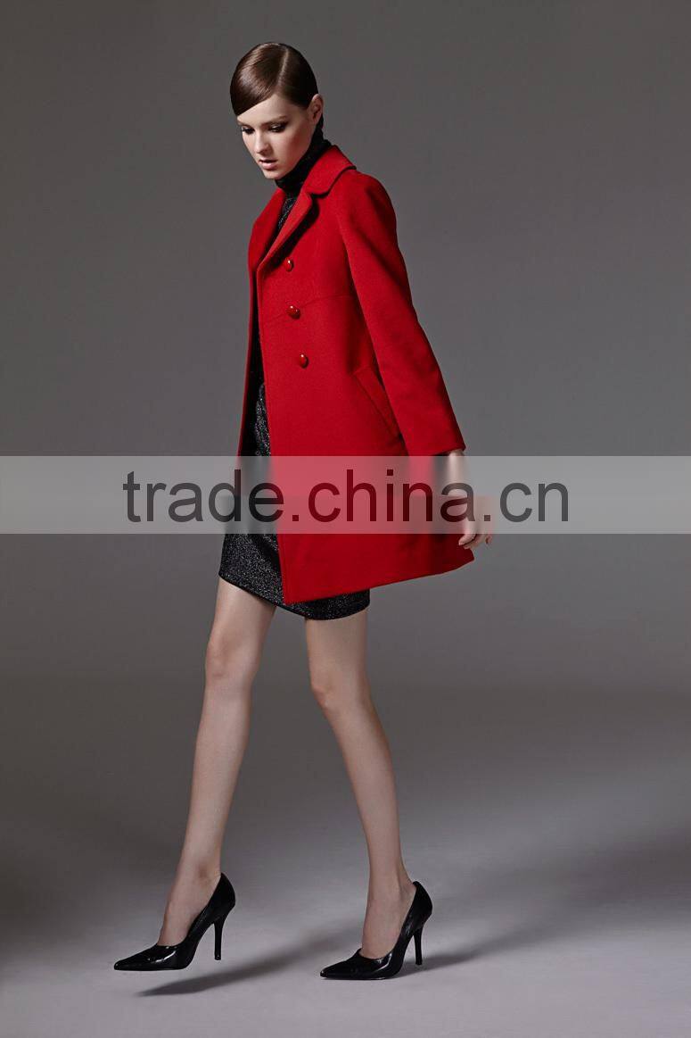 2014 winter hot selling good women overcoat