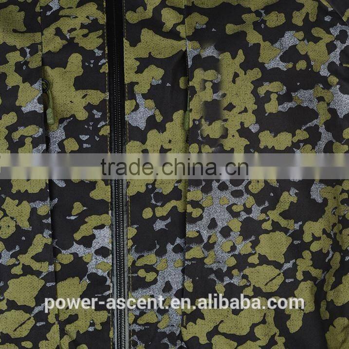 2016 unisex new development cool all over camo print winter ski jacket
