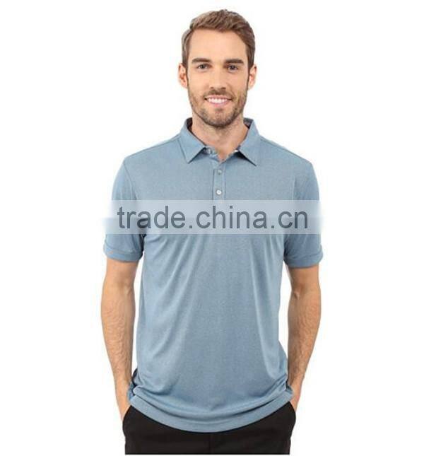 Custom solid color men's polo shirt uniform