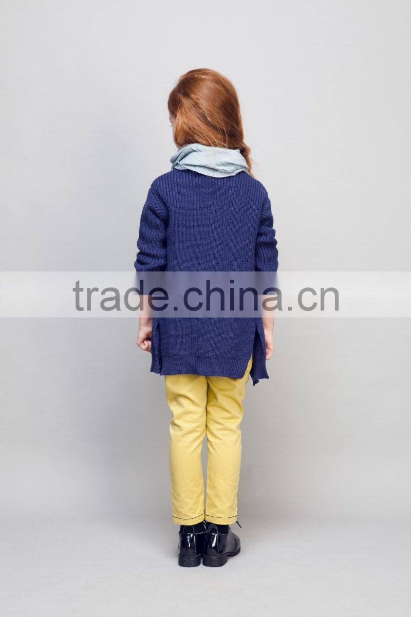 cool kid zone fashion baby girl sweater midume-long pattern slim fit knitting sweater bady girl dress