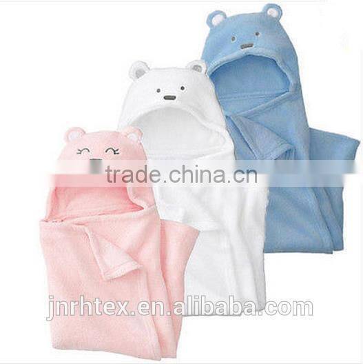 Baby soft cotton terry hooded baby bath towel,custom plain new hooded towel for baby