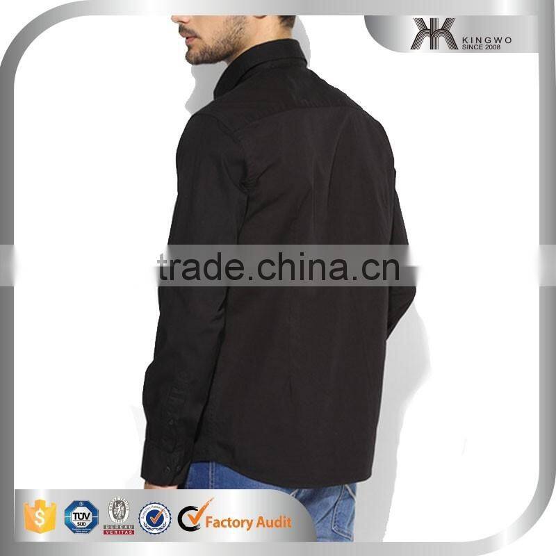 Solid Color Men Latest Fashion Blank Design Hot Sell Casual Shirts