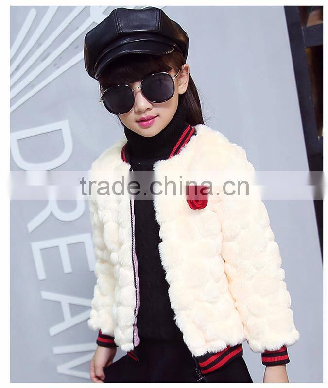 Jackets and Coats Thick Warm Faux Fur Coat Long Sleeve Kids Winter Jacket Girls Fur Coat