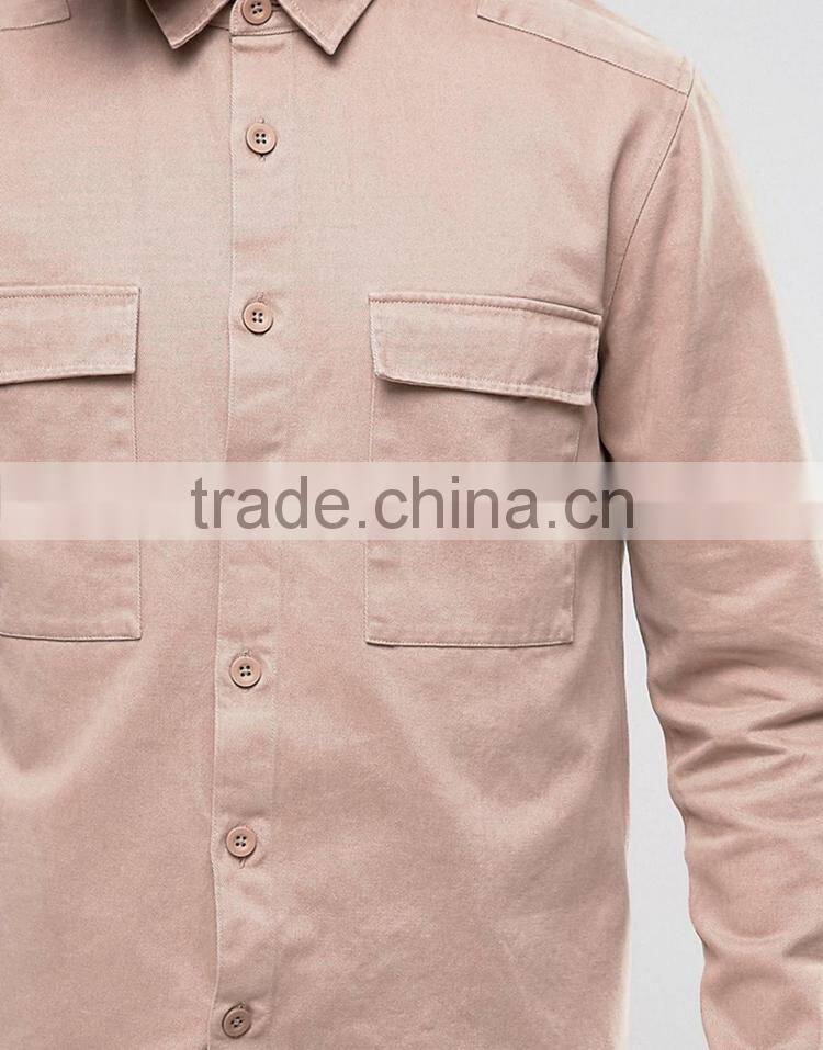 2017 newest arrival customized colors size t shirt style light pink men plain sports jacket with button and two quare pocket