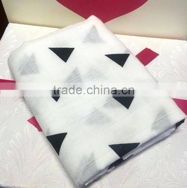 Hot sale 100% cotton baby swaddle blankets