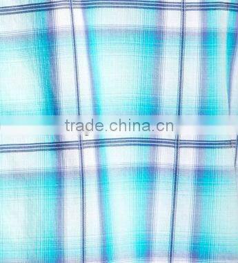 Europe short sleeve casual plaid mens shirts