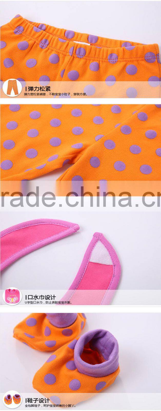 100% cotton autumn europe 5pcs rompers suit baby clothing sets