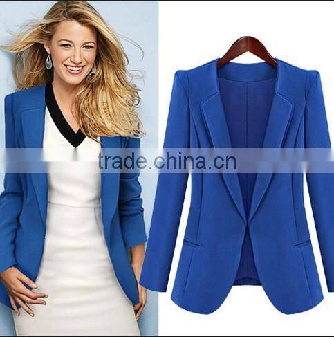 fashion Ladies elegant business suit uniform sets, HOT tailored polyester office ladies suit uniform design 2014 newest style