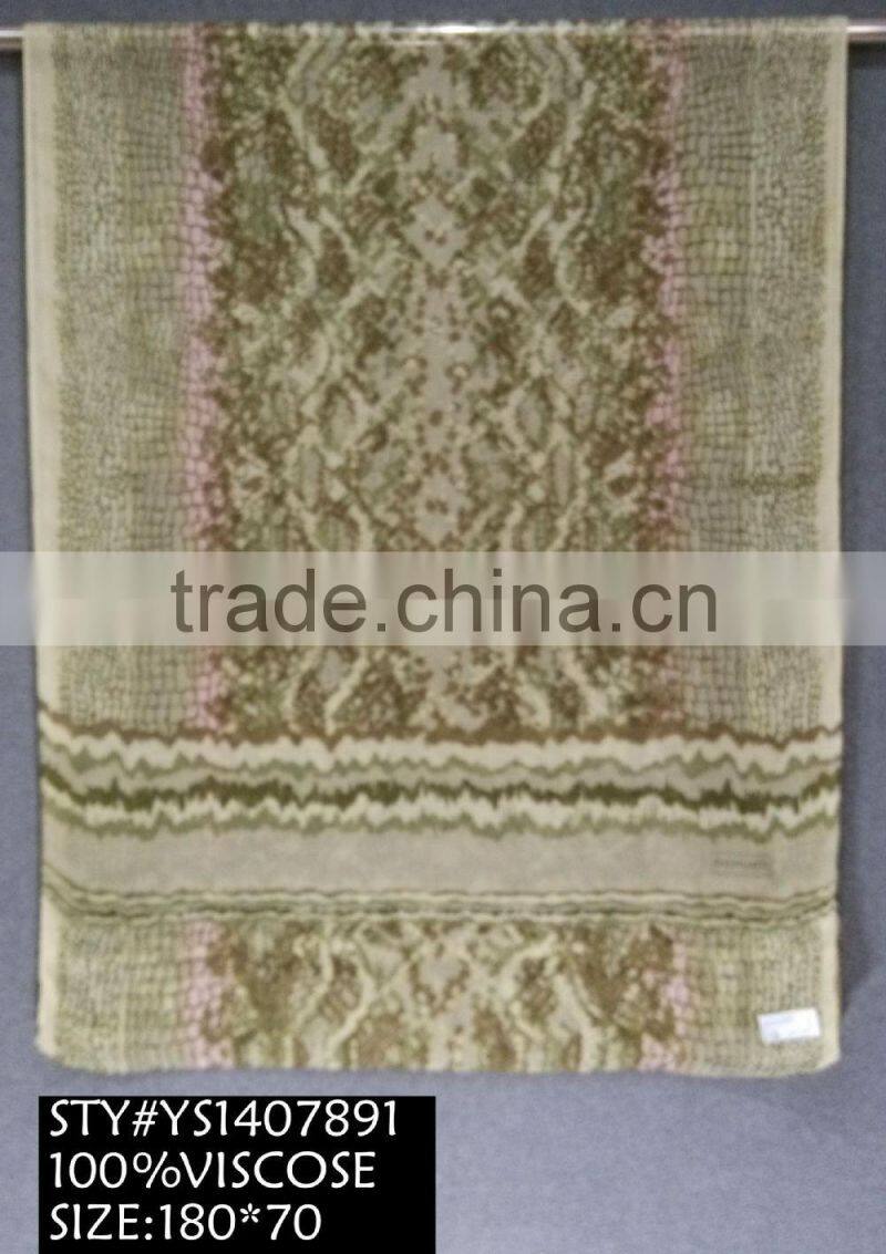 Cotton Scarf, Viscose Neckwear, Long Scarf