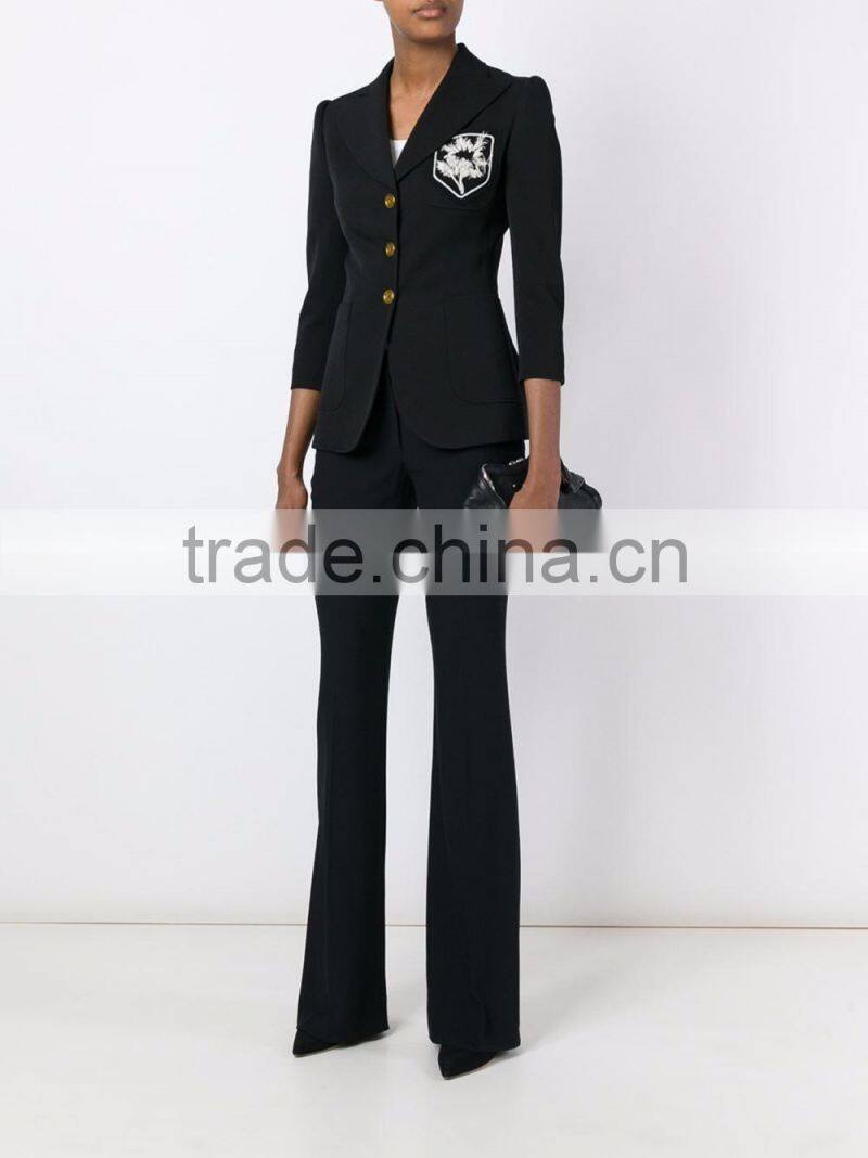 Shandao OEM simple design long sleeve cotton winter women coat model