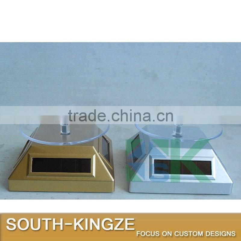 Skid Proof Acrylic Plate Rotating Black,Silver,Gold Chrome Sunshine Power Display Case