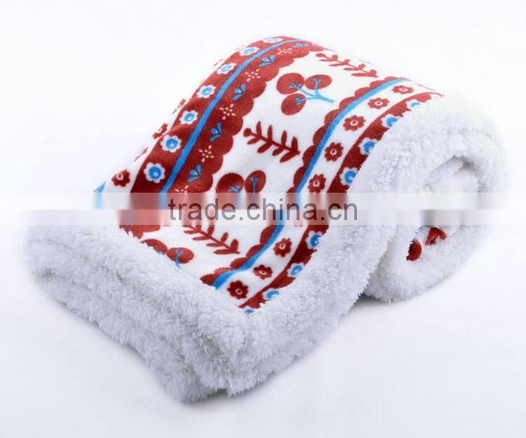 Cheap Knit Faux Fur Plush Fleece Throw Blanket Wholesale