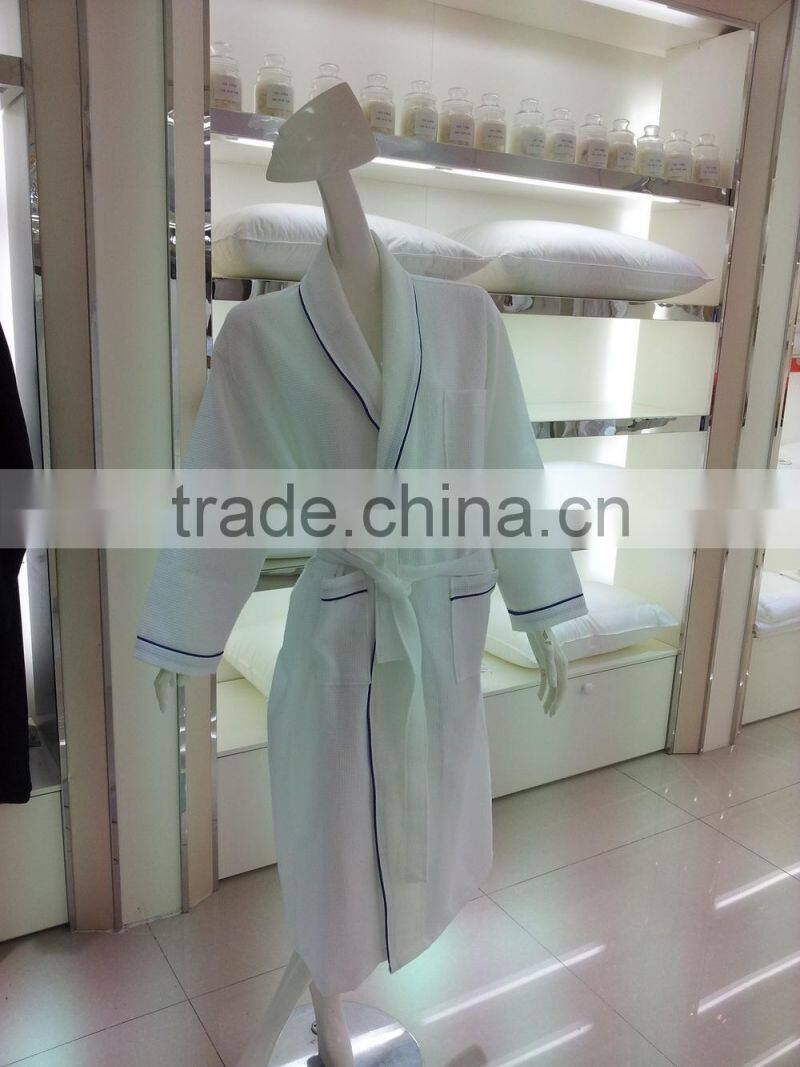 Hotel embroidery waffle Bathrobe