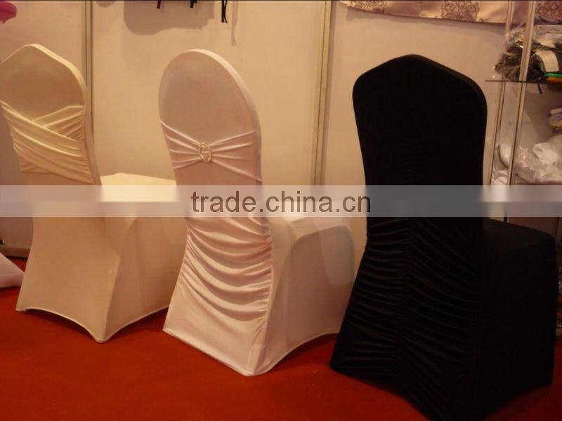 wedding lycra spandex chair cover with pleats