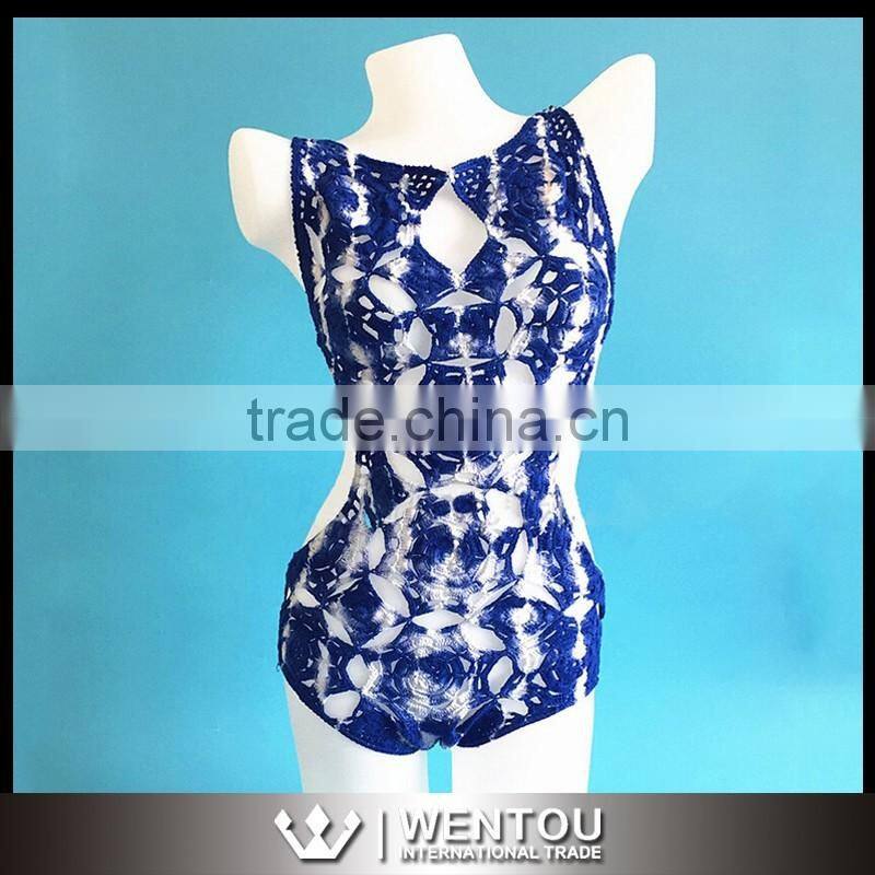 Wholesale Fashion One Piece Crochet Beachwear