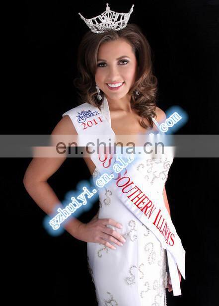Cheap satin custom sashes for pageants