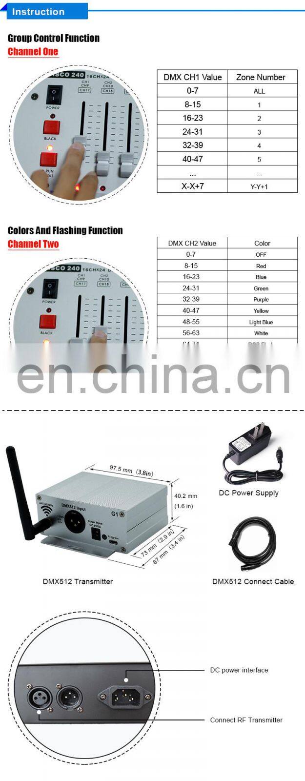 2017 Customised Logo Promotion Lighting Remote Control DMX 512 Led Bracelet