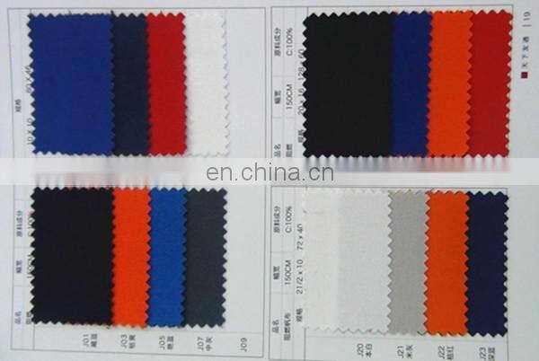 waterproof fireproof fabric for 100% cotton workwear