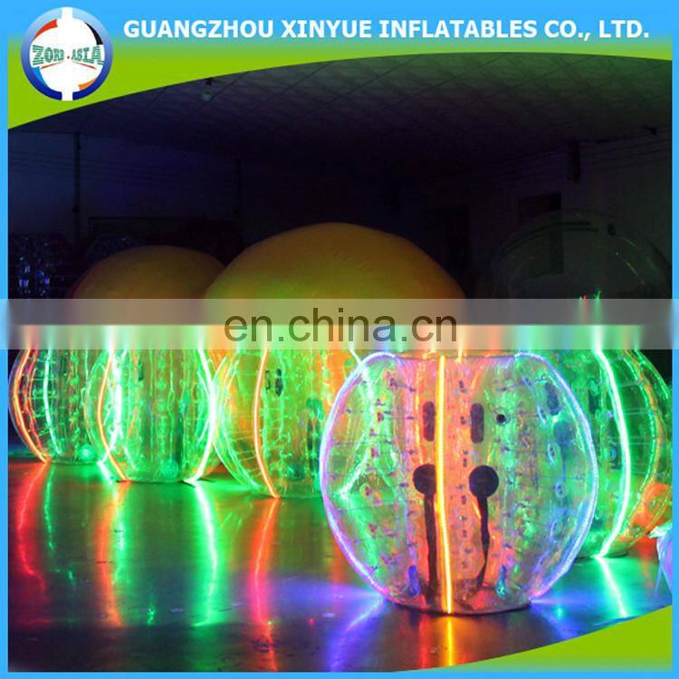 2016 hot sale new design LED inflatable soccer bubble