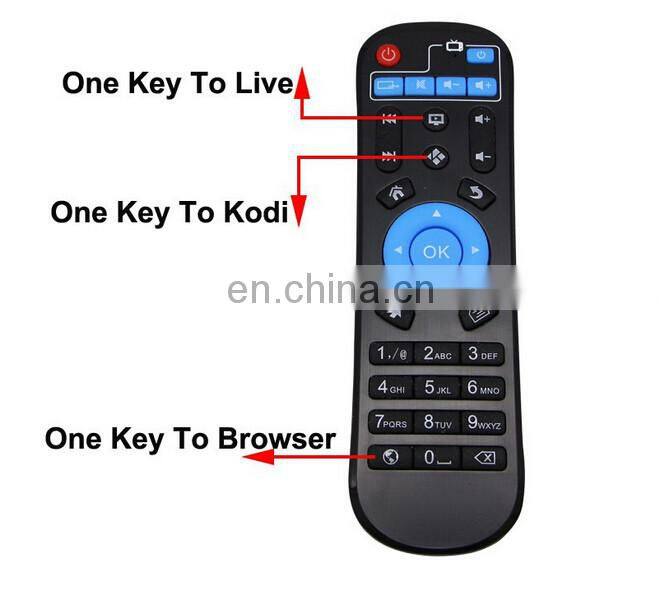 high quality black small wifi 2.4G quad core HD 4k Android 6.0 Smart TV Box