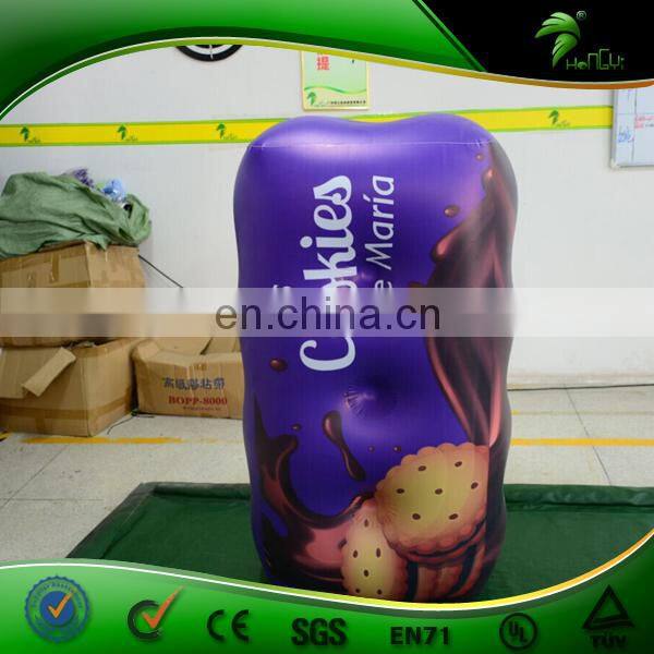 Wholesale Advertising Inflatable Biscuit Model with Logo Printing, Inflatable Cookies Model for Sale