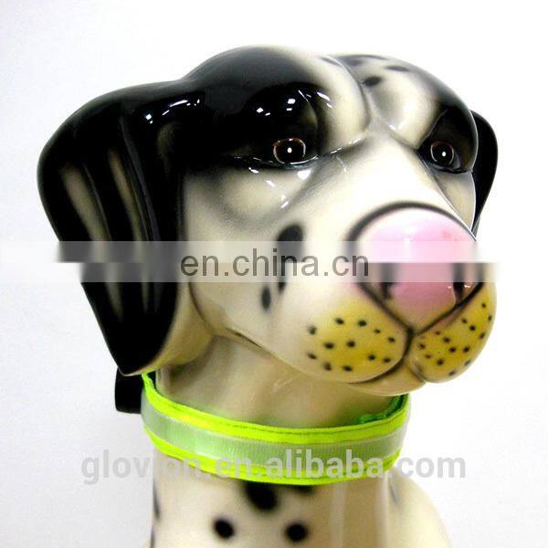 ECO-friendly pet collar durabl dog collar for training and hunting USB rechargeable flashing collar