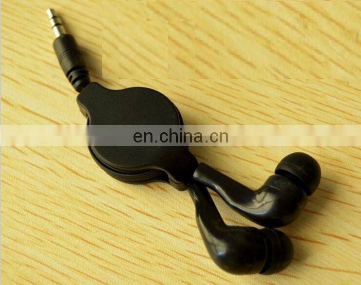 Factory Promotional colorful retractable headset headphone