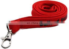unique affordable custom polyester woven tube lanyards