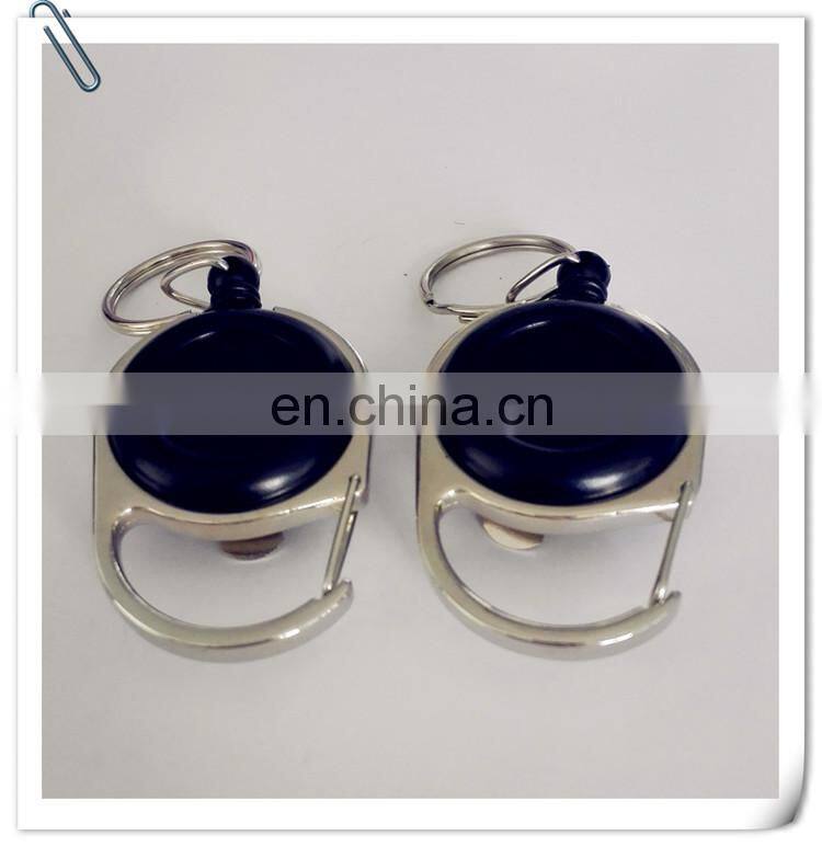 pvc plastic retractable badge holders and business id card holder with yoyo string