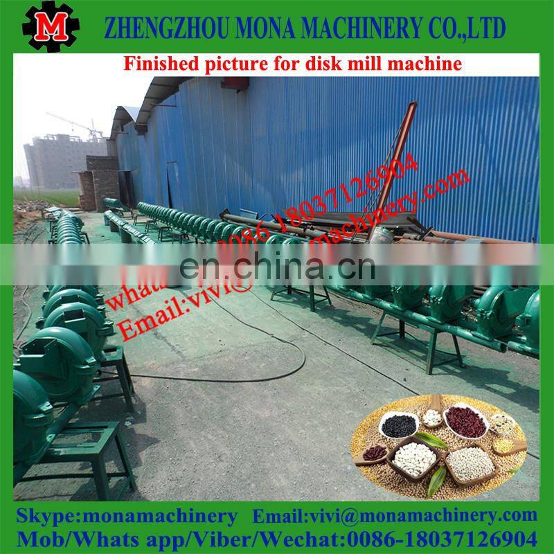 Hot sales paddy rice flour disk mill/bean milling machine with low price