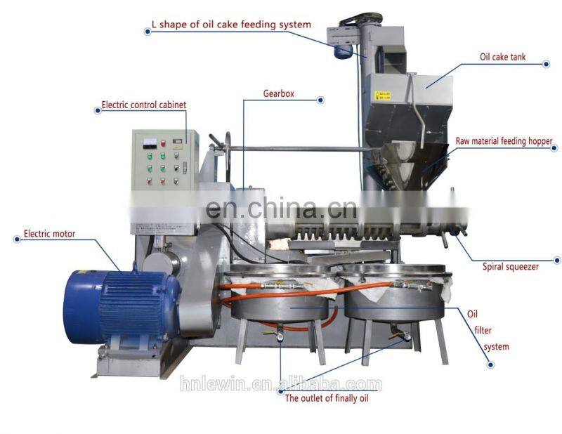 big capacity castor oil expeller oil extraction machine