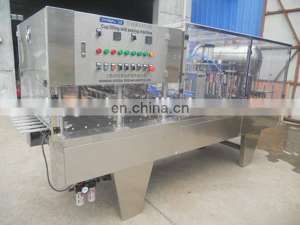 Good speed high quality water juice jelly wine paste cups filling sealing machine
