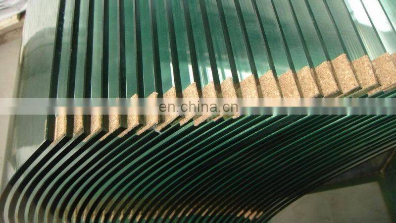 5mm 6mm 8mm curved laminated glass panels door freezer