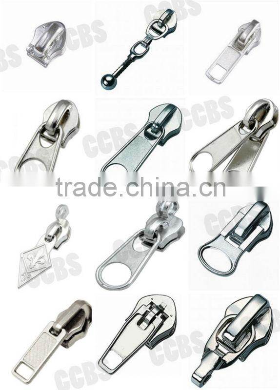 Wholesale No.5 key Lock Metal Slider with stylish pulls in shenzhen