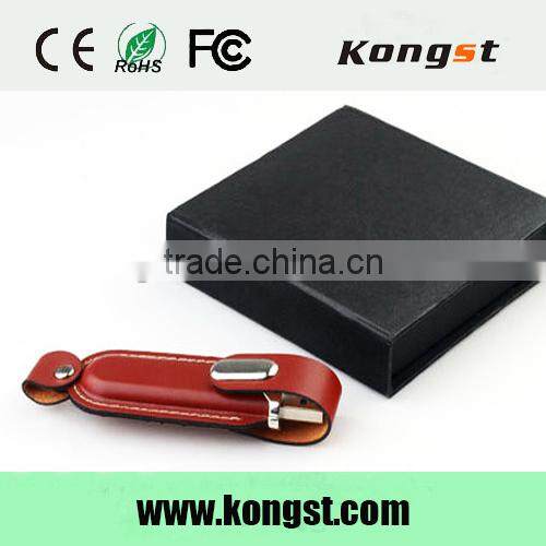 Leather usb drive strobe with usb type c 32MB-64GB capacity