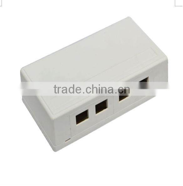 shielded cat5e surface jack with single port